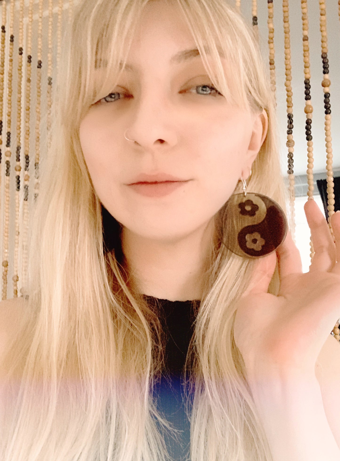 DAISY YIN YANG PERSPEX EARRINGS