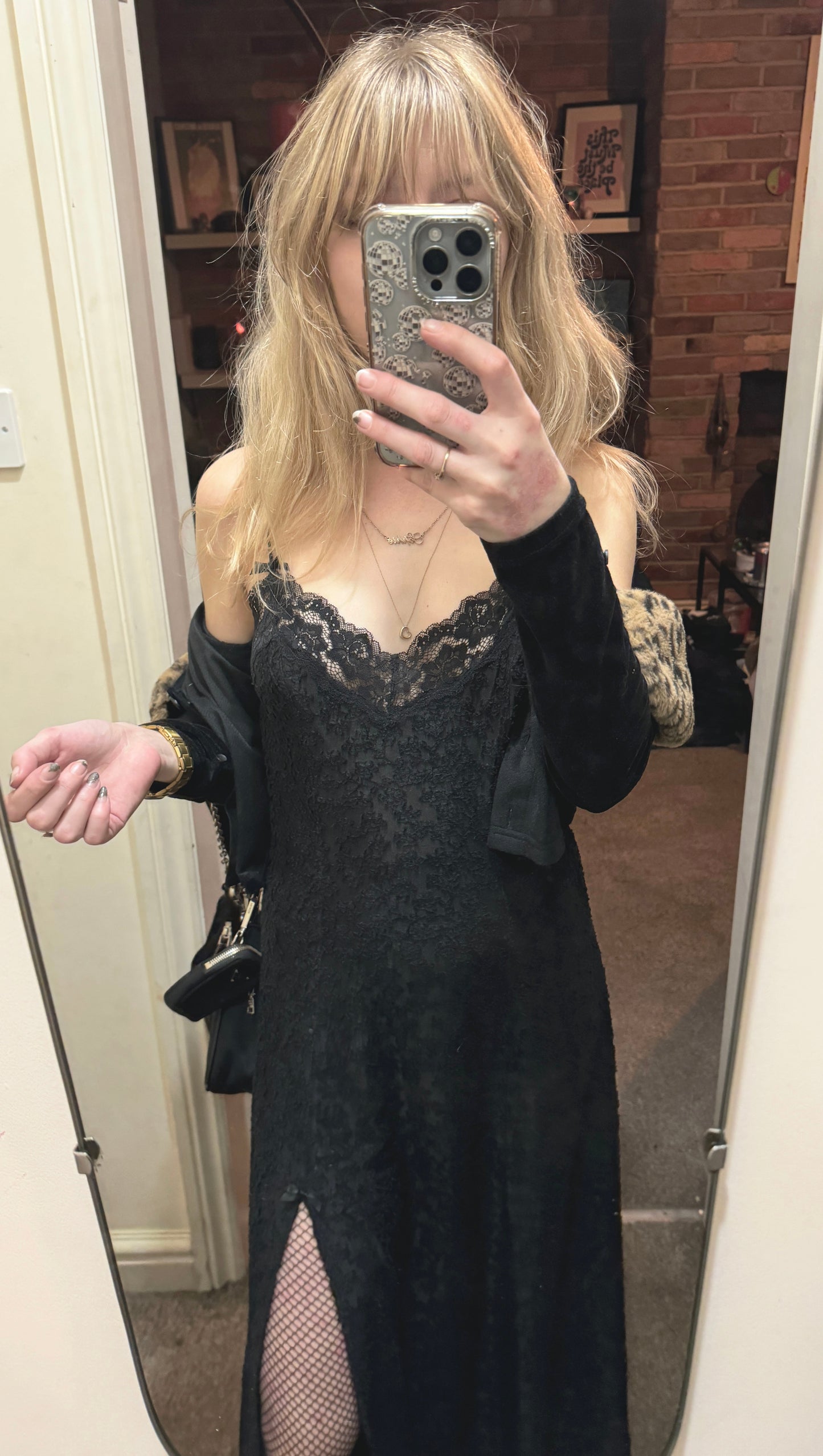 KATE BURNOUT MESH 90S MAXI SLIP DRESS