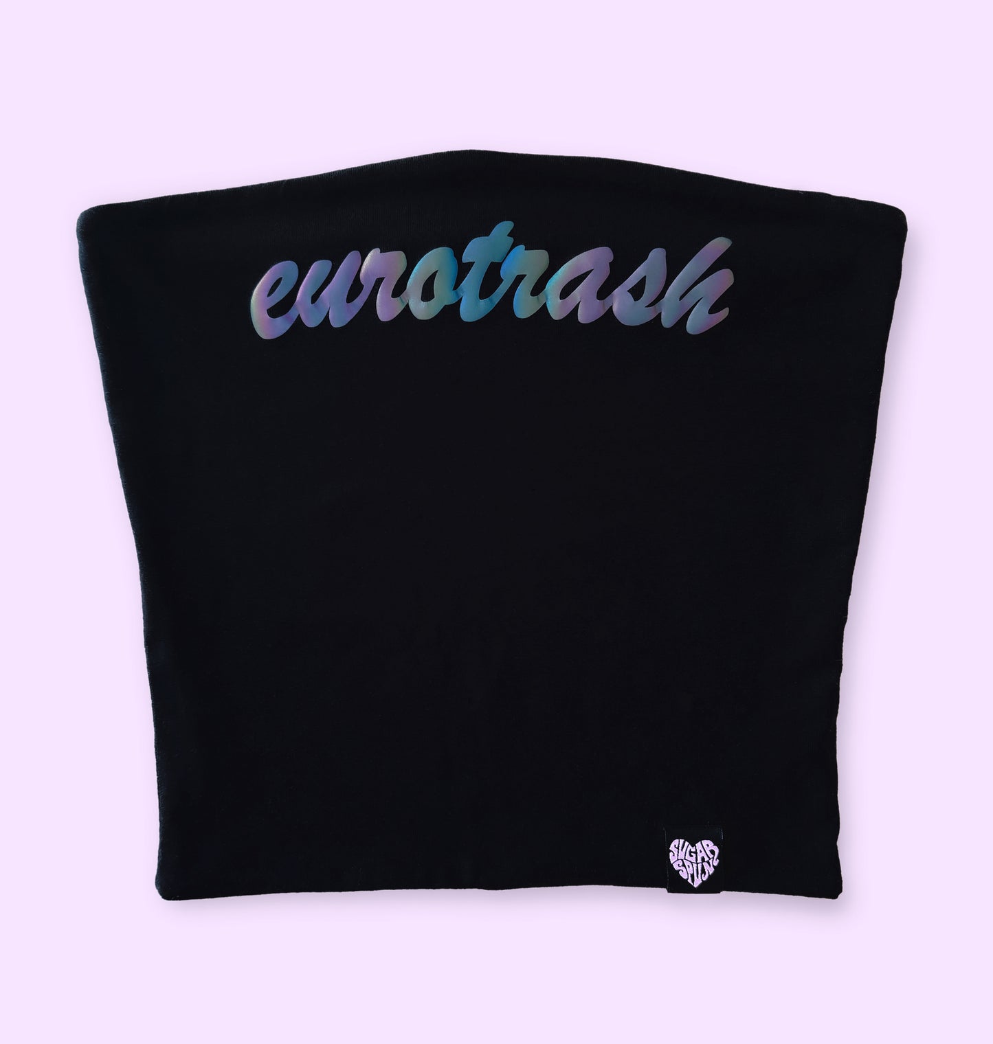 JEAN RAINBOW REFLECTIVE BANDEAU TOP